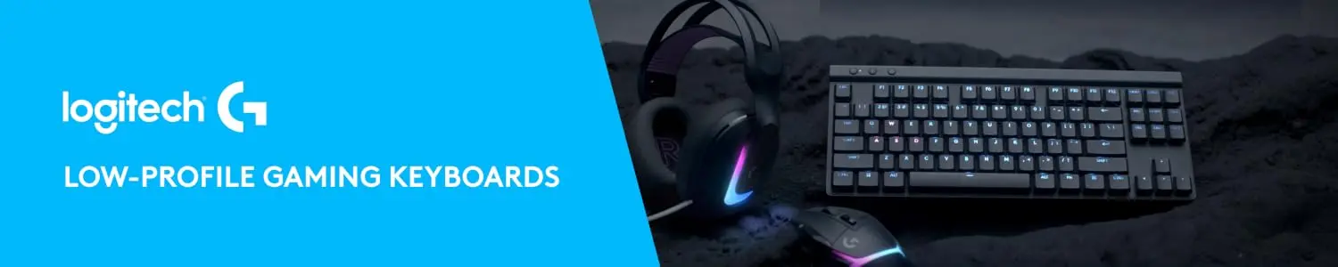 Logitech G — low-profile mechanical gaming keyboards