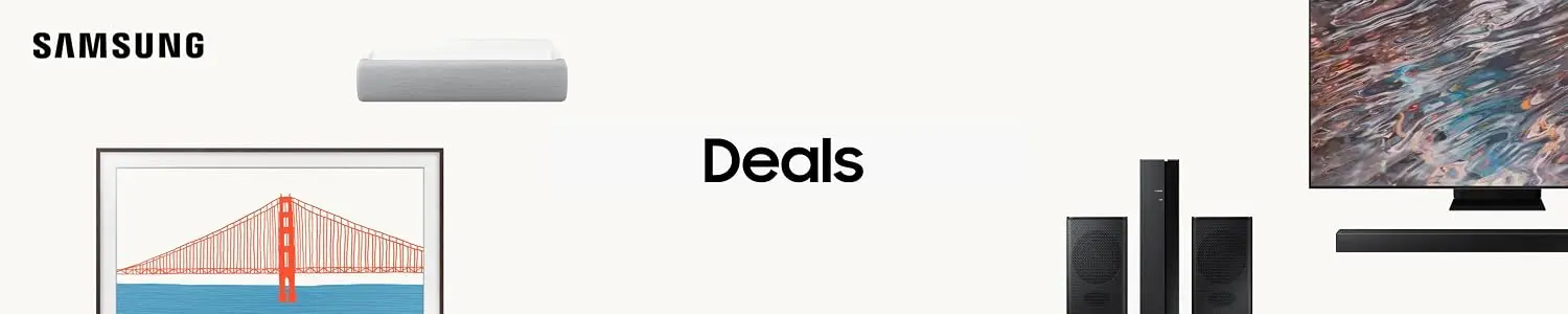Samsung Deals — Frame TVs, soundbars, 4K displays and projectors