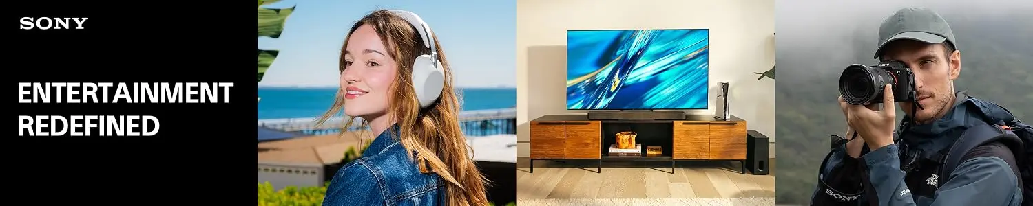 Sony — headphones, home theatre and Alpha cameras