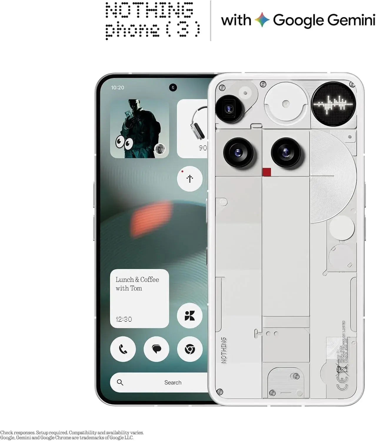 Nothing Phone (3) 12/256GB White – Brand New | City Gadgets Kenya