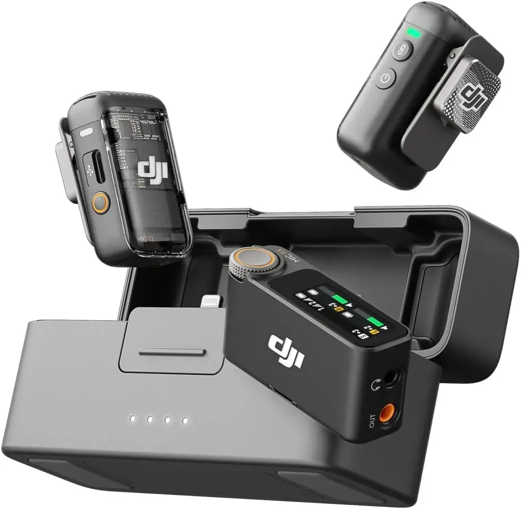 DJI Mic 2 (2 TX + 1 RX) All-in-One Wireless Microphone | citygadgetskenya.co.ke