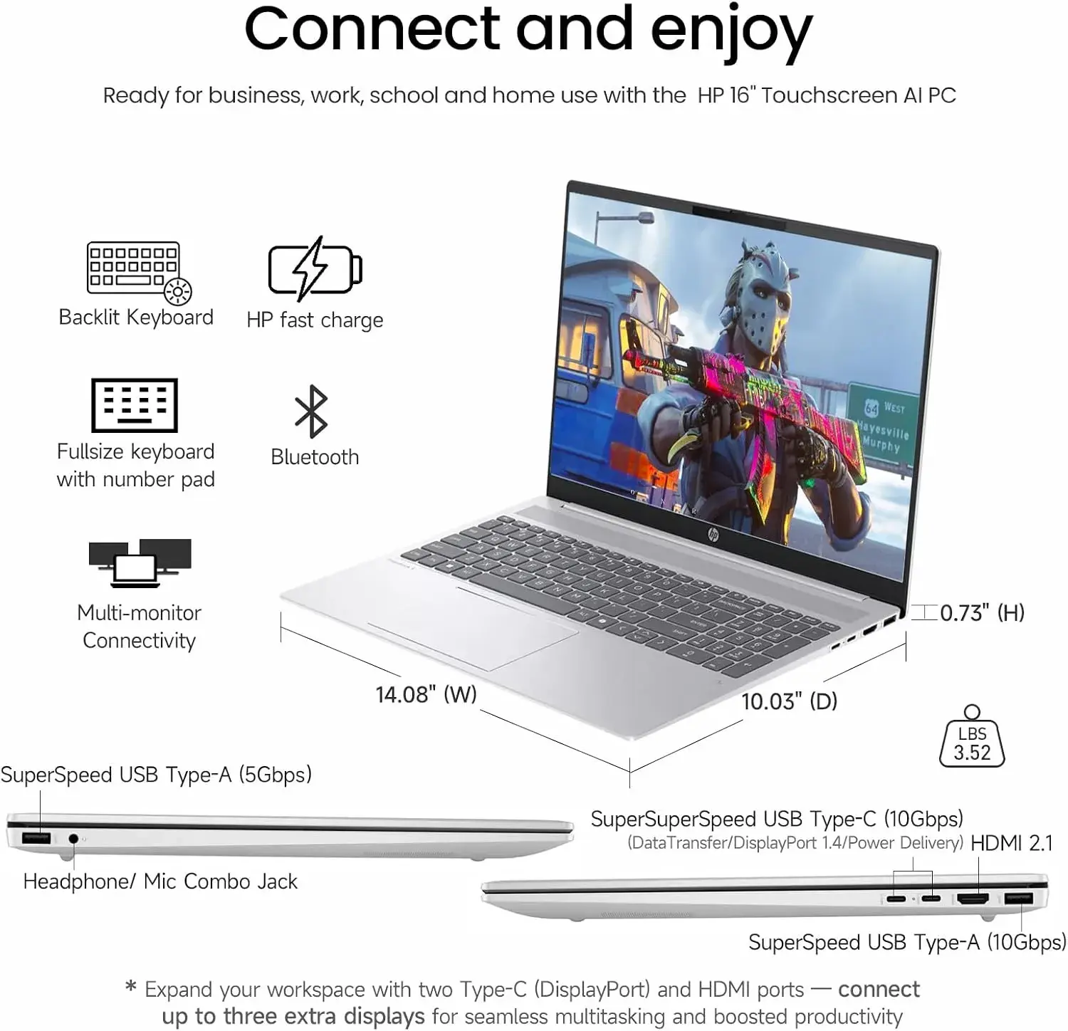 HP OmniBook 5 16" Intel Core Ultra 9, 32GB RAM, 1TB SSD — Price in Kenya