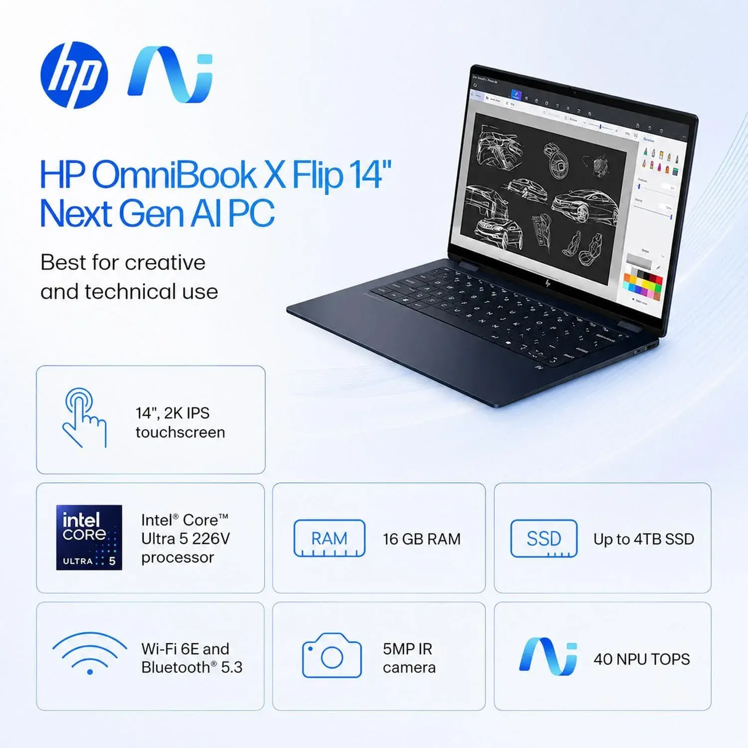 HP OmniBook X Flip, Intel Core Ultra 5, 16GB RAM, 512GB SSD — Price in Kenya