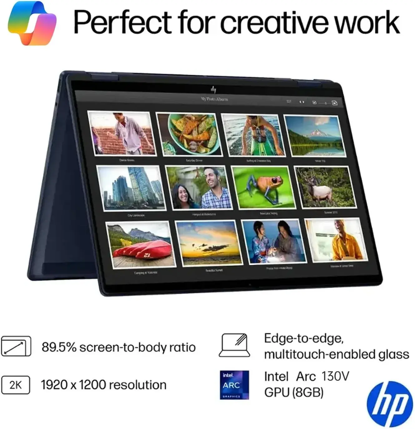 HP OmniBook X Flip — Intel Core Ultra 5, 16GB RAM, 512GB SSD, 14"