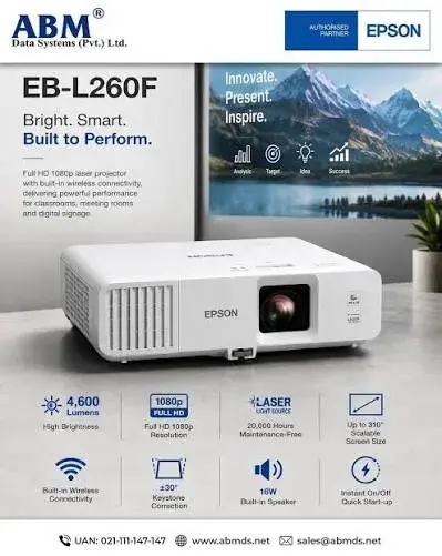 Epson EB-L260F 4600-Lumen Full HD Laser Projector in Kenya | City Gadgets Kenya