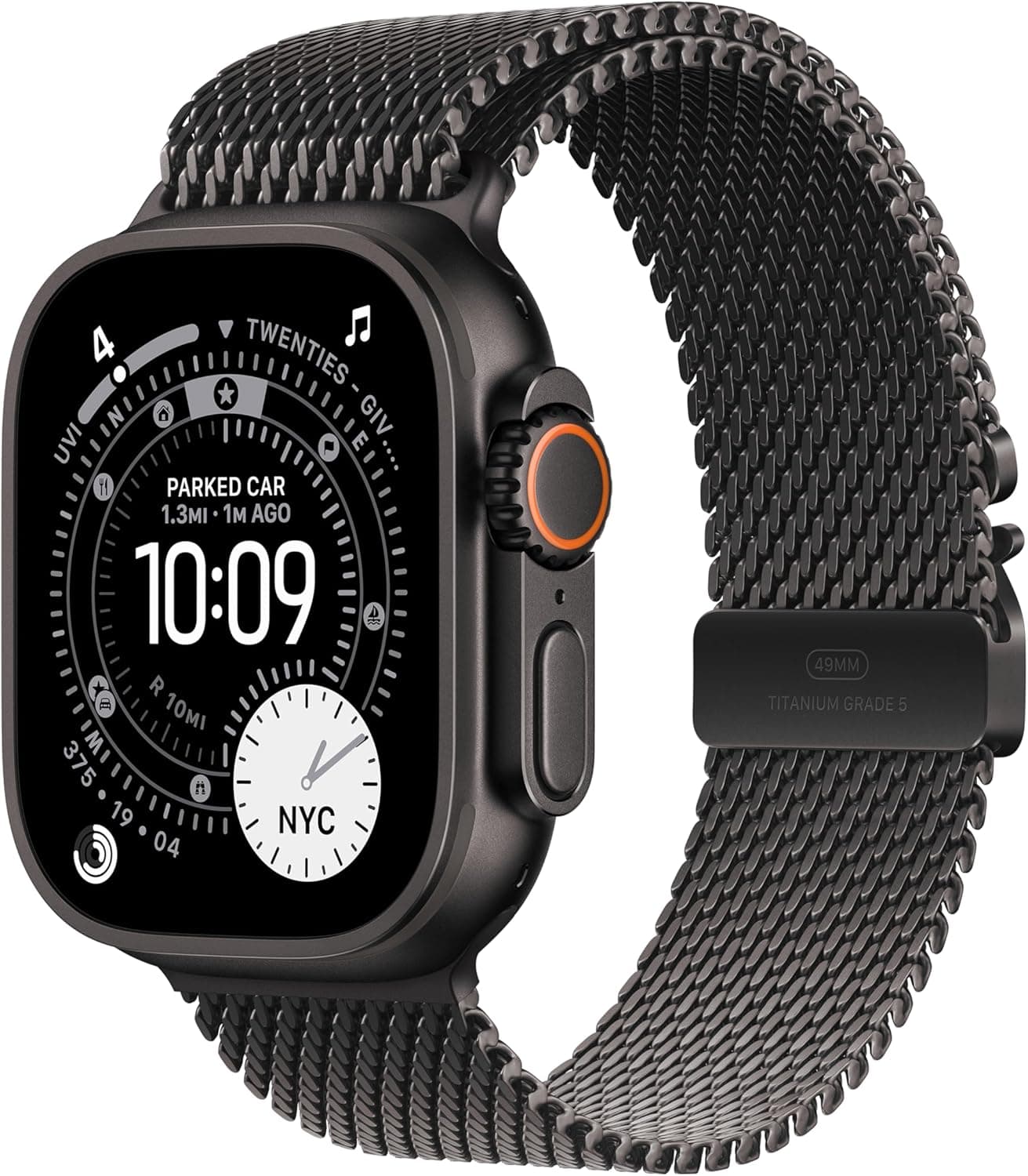Apple Watch Ultra 3 49mm Black Titanium – Black Milanese Loop – Brand New | City Gadgets Kenya