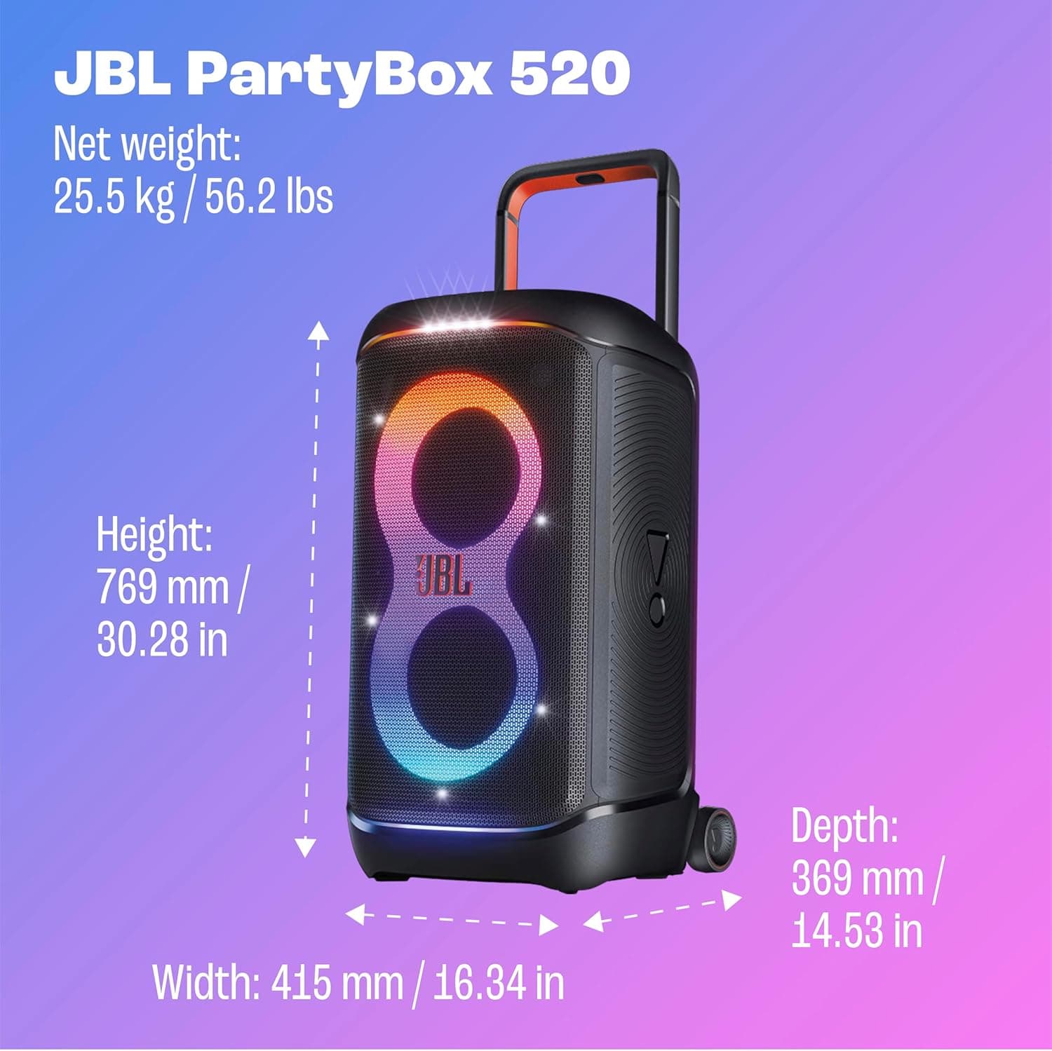 JBL PartyBox 520 – Brand New | City Gadgets Kenya
