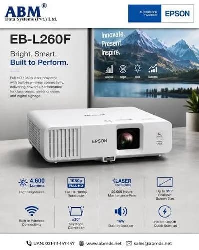 Epson EB-L260F 4600-Lumen Full HD Laser Projector in Kenya | City Gadgets Kenya