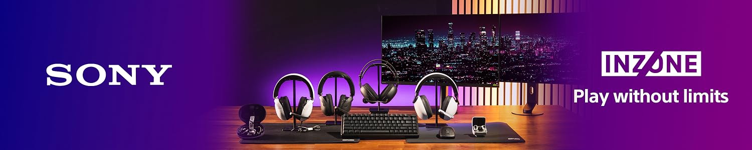 Sony INZONE — gaming headsets, monitor, keyboard and mouse. Play without limits